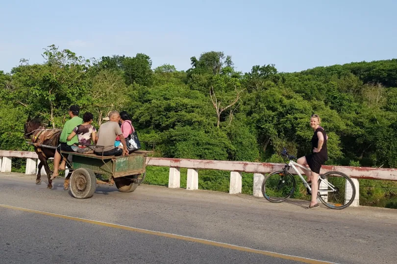 Auf Kuba Fahrrad fahren