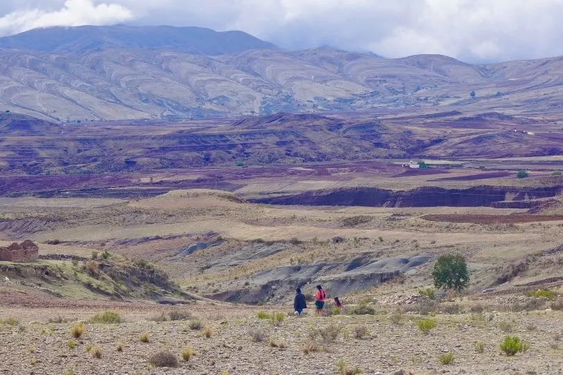 Die landschaft in Maragua Bolivien
