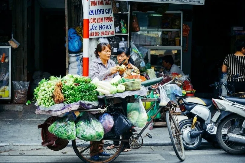 Gut für Vegetarier: Gemüse gibt es viel in Vietnam