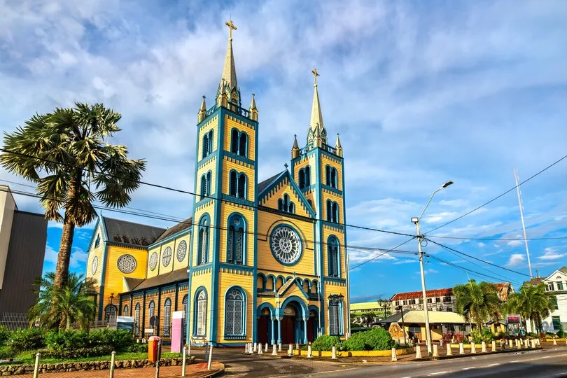 Kirche in Paramaribo, Suriname.
