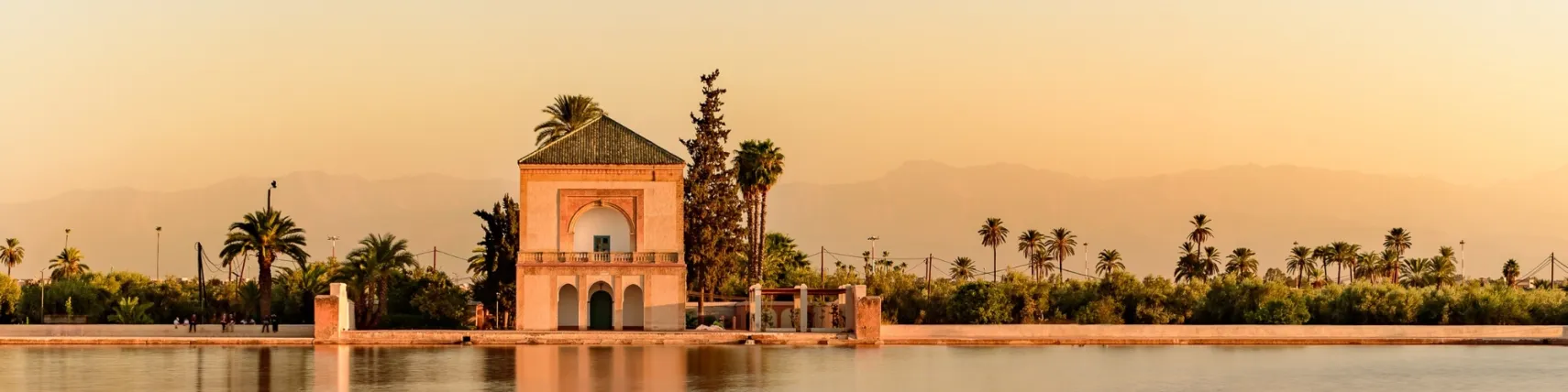Blick auf ein Haus in Marrakesch